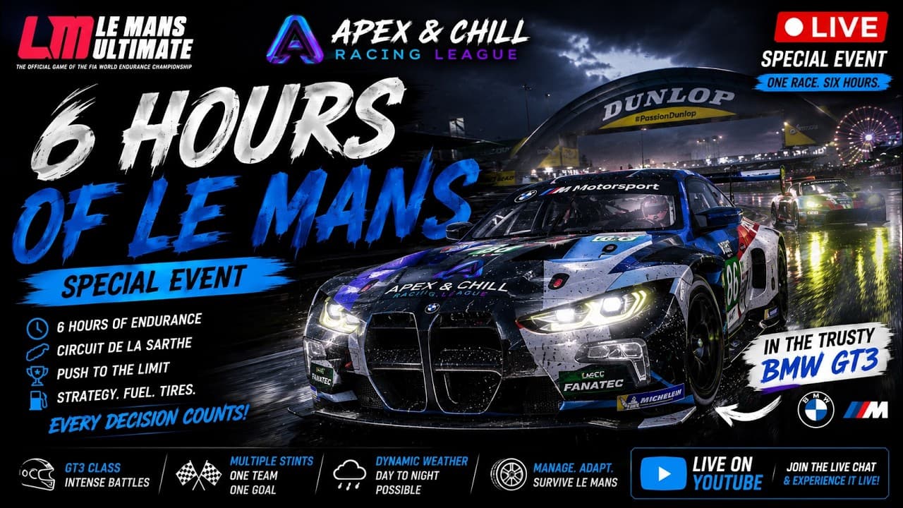 LMU LIVE 🔥 6 Hours of Le Mans Special Event | BMW GT3 Endurance Challenge